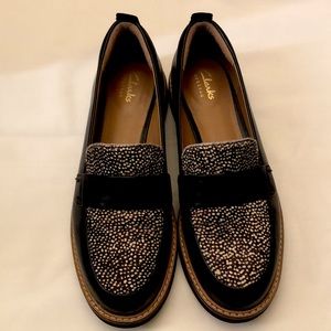 Clarks leather loafers